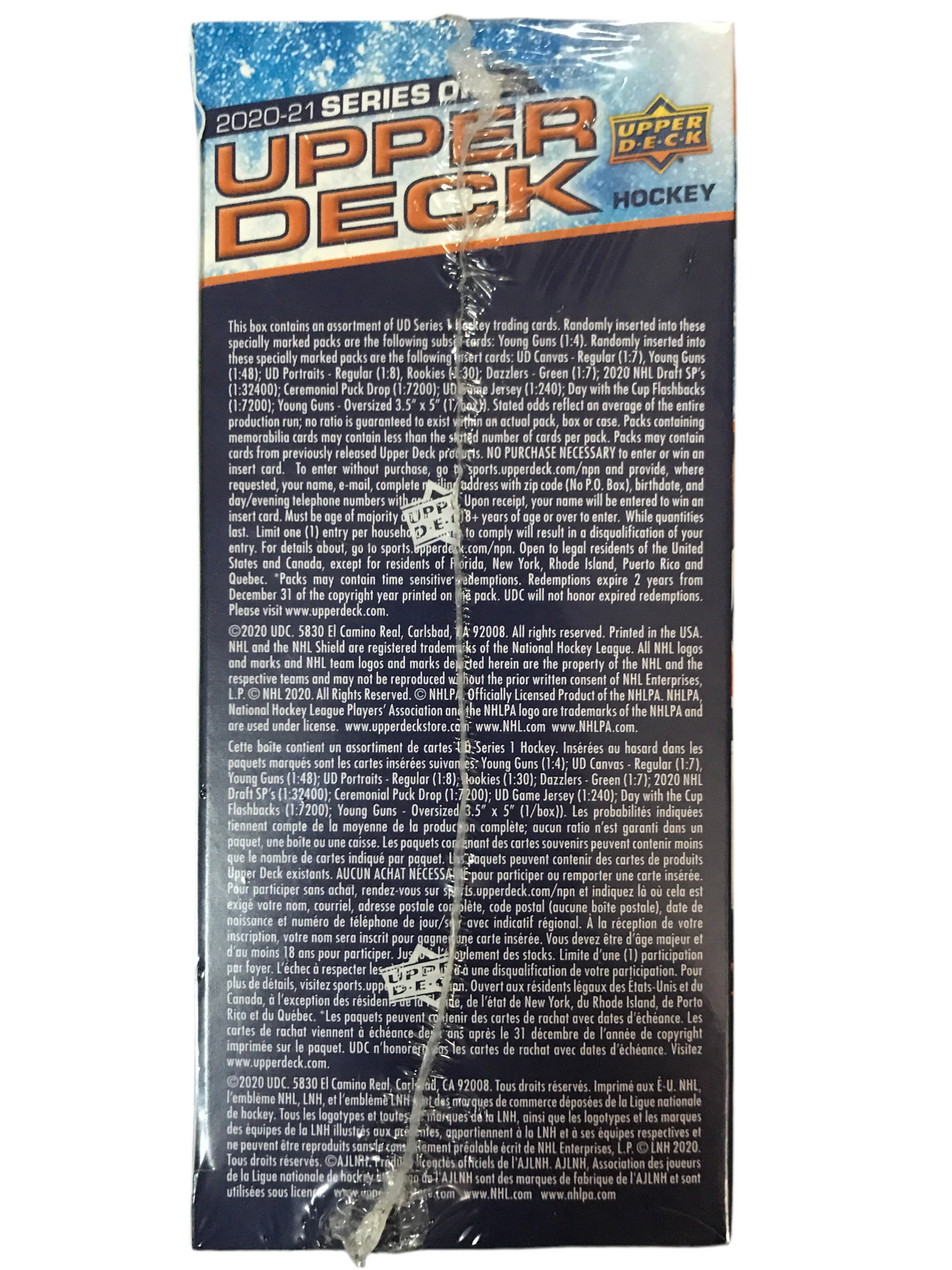UpperDeck NHL Series One 2020-2021 Blaster Box (Exclusive Get 1 OVERSIZED YOUNG GUNS Rookie Card per box!)